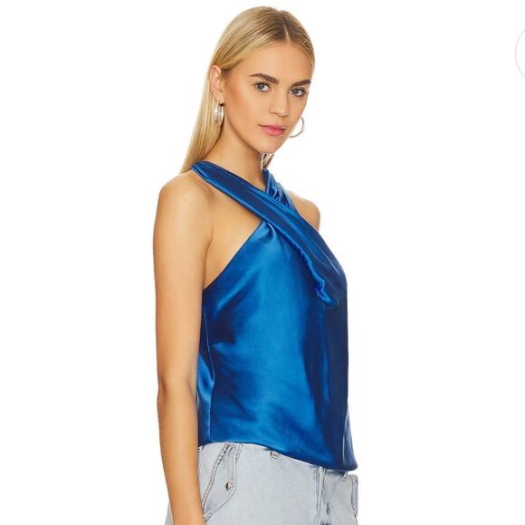 NWT Veronica Beard Stewart Top in Azure Blue
Size 10 Silk Revolve - Picture 12 of 15